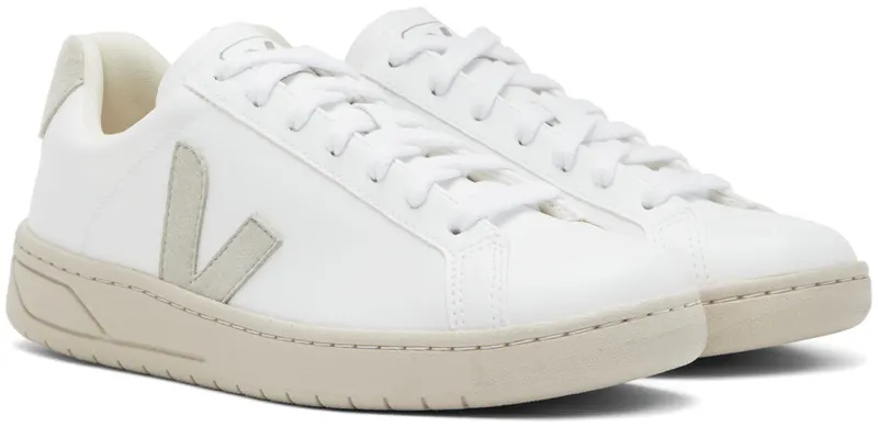 Veja White & Grey Urca Vegan Sneakers (UC0702539)