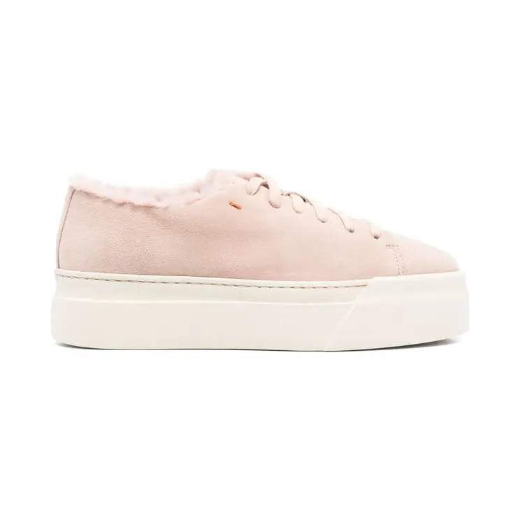 Santoni Sneakers aus Wildleder – Rosa (WBGE612680OSSPSVZ)