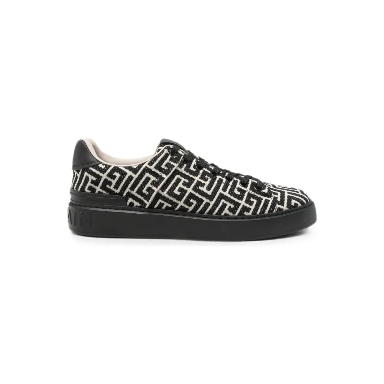Balmain met monogram logo-reliëf “Black” (HM1VI288TJCM)