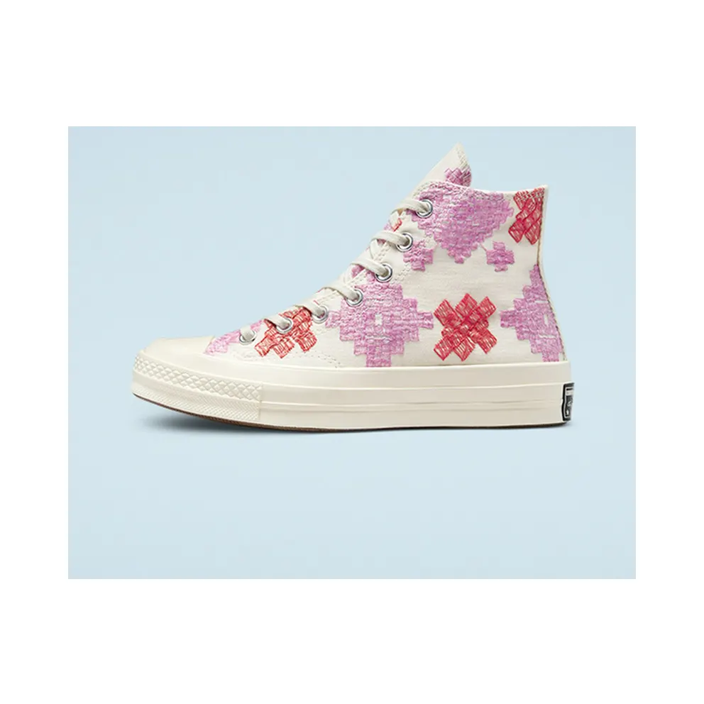 Converse Chuck 70 Bright Embroidery Egret/beyond Pink/soft Red (A02183C)