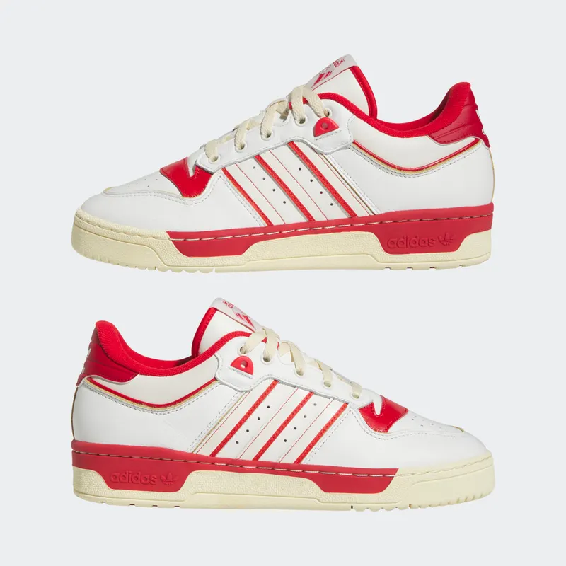 Adidas Rivalry Low 86 Core White / Off White / Team Power Red (GZ2557)