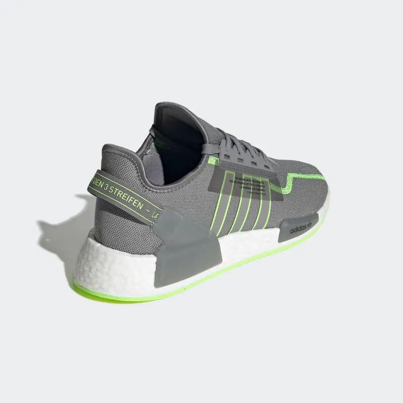 Adidas NMD_R1 V2 Grey Three / Signal Green / Cloud White (GY6163)