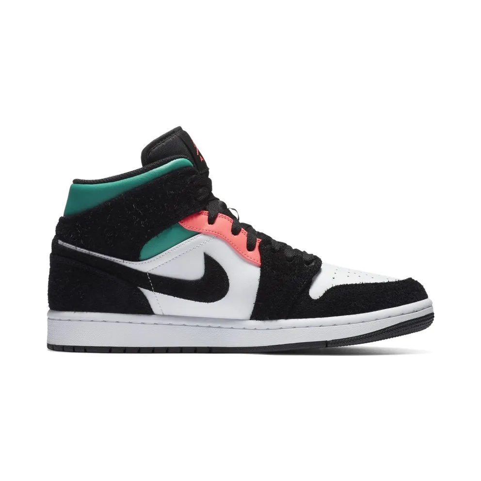 Jordan 1 Mid SE South Beach White/Black-Pink-Green (852542-116)