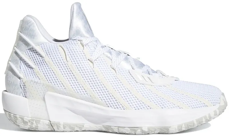 adidas Dame 7 I Am My Own Fan Cloud White Cloud White/Silver Metallic/Core Black (FY0158)