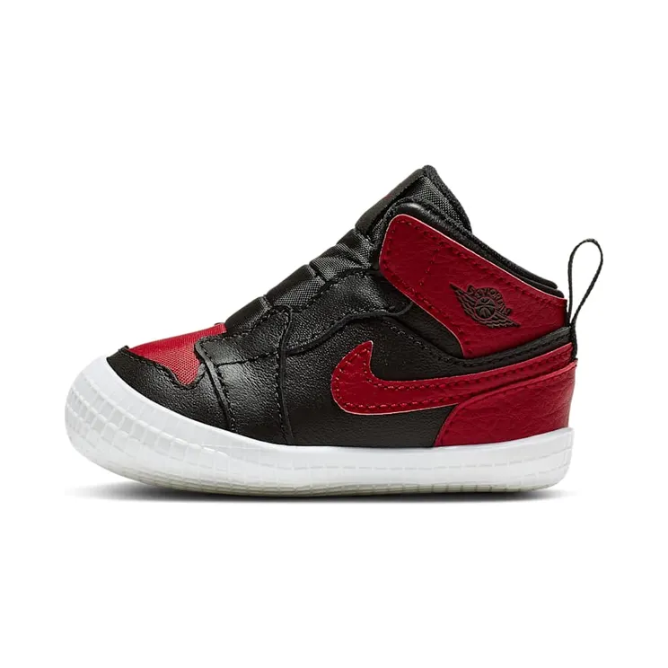 Jordan 1 Crib Bootie Bred “Black / White / Varsity Red” (AT3745-023)