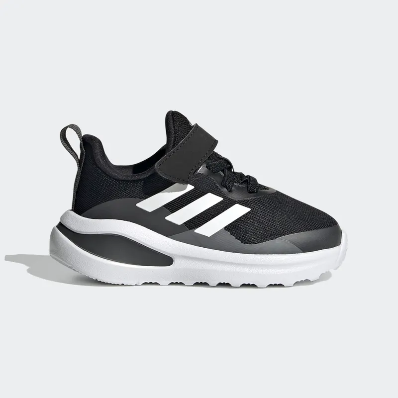 Adidas FortaRun Elastic Lace Top Strap Running Shoes Core Black / Cloud White / Grey Six (FZ5499)