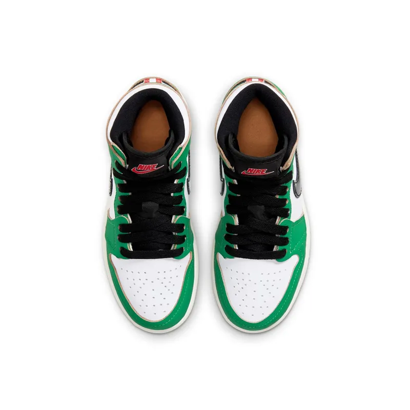 Jordan 1 Retro High Lucky Green (PS) Lucky Green/White-Black-Sail (CU0449-300)