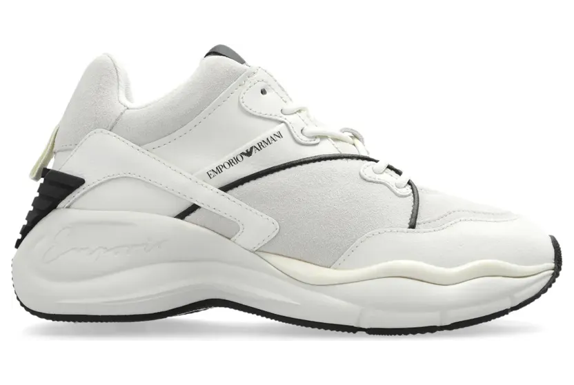 Emporio Armani Sneakers mit Einsätzen – Weiß (X3X228XR227)