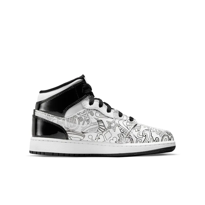 Air Jordan 1 Mid DIY (GS) (DC4099-100)