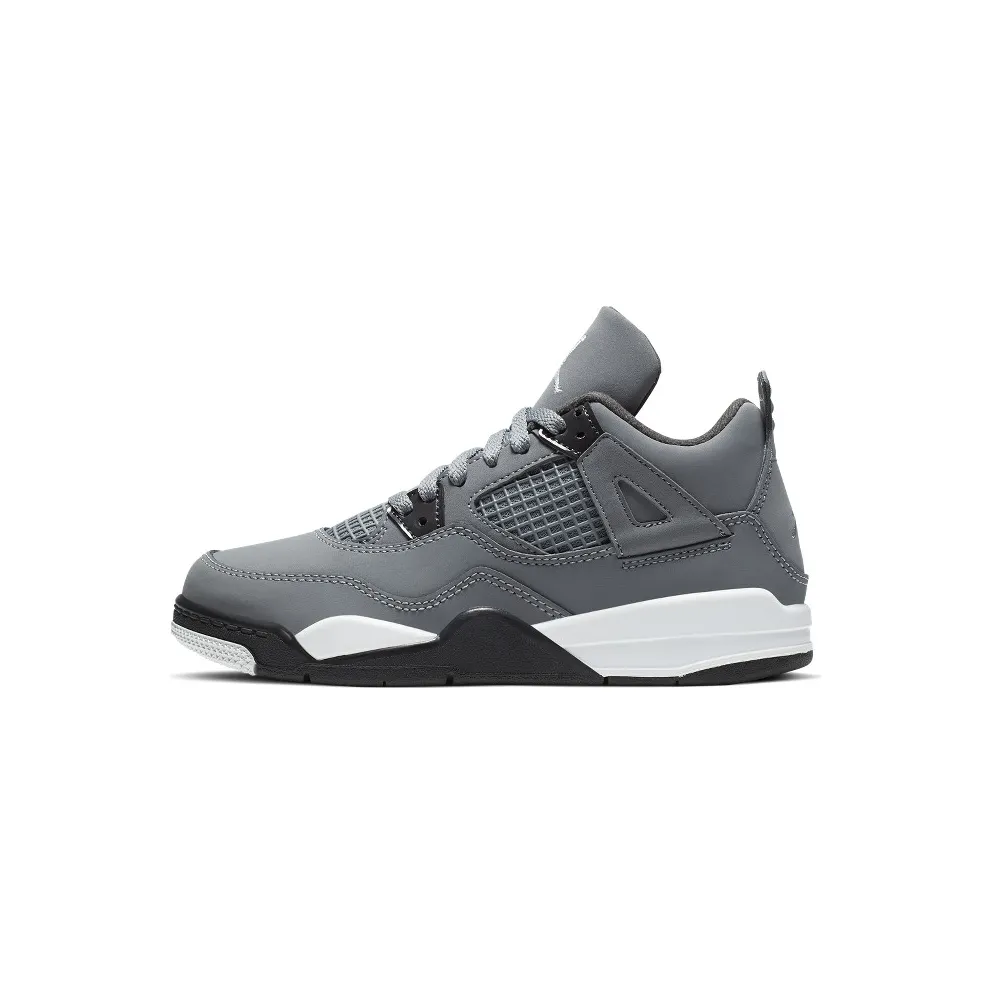 Jordan 4 Retro Cool Grey 2019 (PS) Cool Grey/Chrome-Dark Charcoal-Varsity Maize (BQ7669-007)