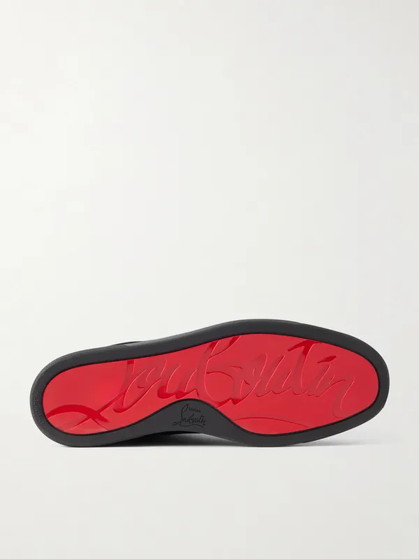 Christian Louboutin St Louis Suede Slip-On Sneakers Black (3250667) (3)