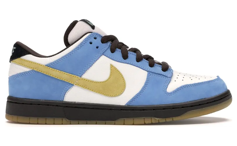 Nike Dunk Low Pro SB ‘Homer’ White/Medium Yellow-University Blue (304292-173)