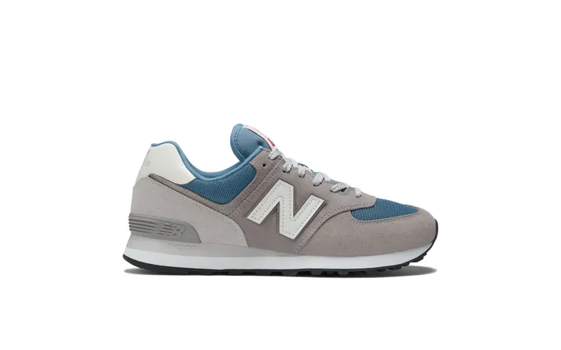New Balance 574 Grey Navy White Leather (ML574OW2)