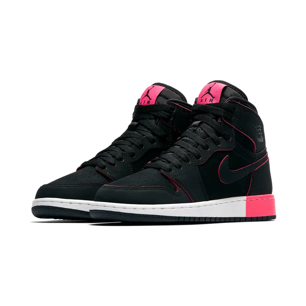 Jordan 1 Retro High Black Hyper Pink White (GS) Black/Black-Hyper Pink-White (332148-024)