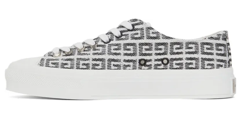 Givenchy White & Black City Low Sneakers (BE001NE10N004) (3)
