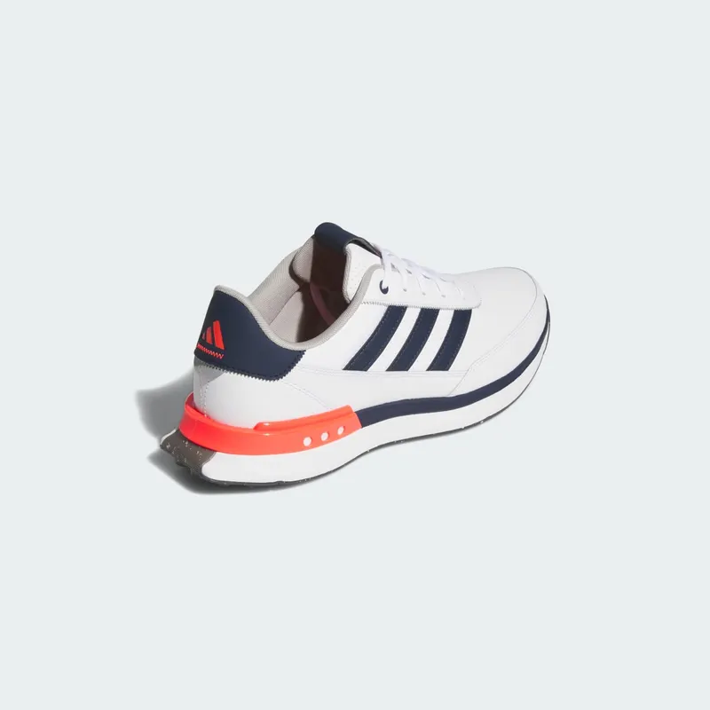 adidas S2G 24 Leather Spikeless Golf Cloud White Collegiate Navy Lucid Red (IH8523)