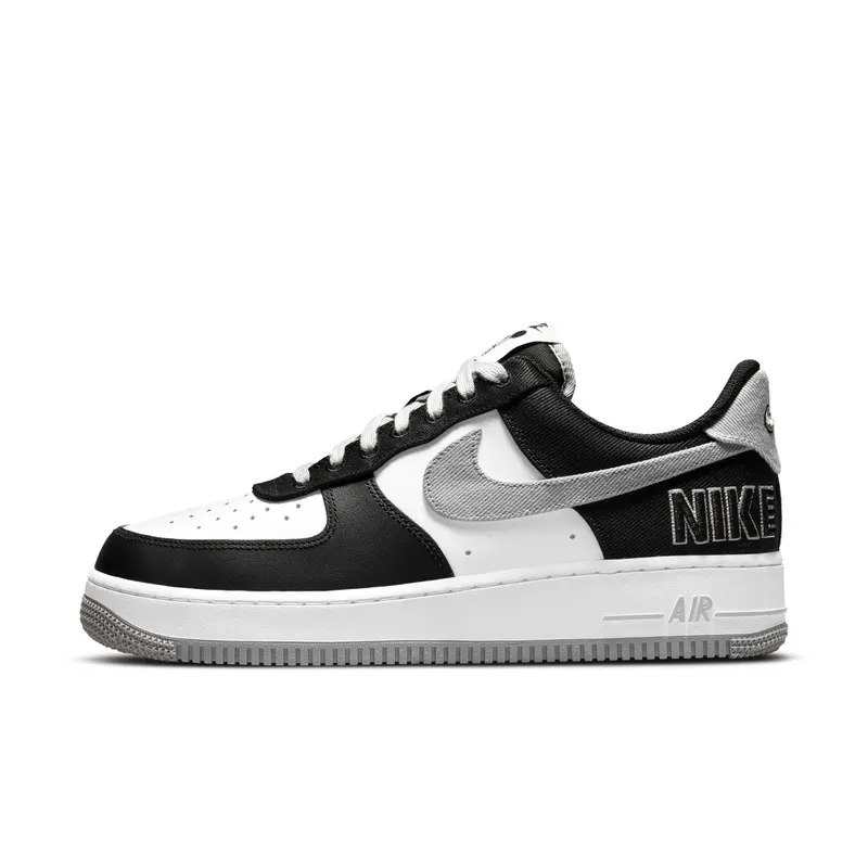 Nike Air Force 1 LV8 EMB ‘Black Flat Silver’ (2021) (CT2301-001)