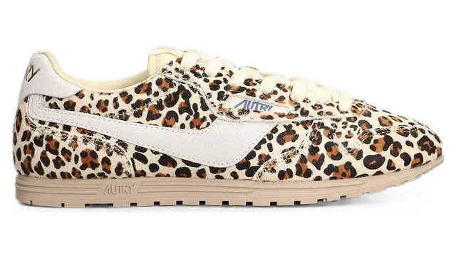 Autry Windspin Low Leopard-print Leather “Neutrals/Brown” (WSLW PZ02)