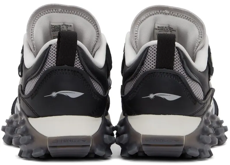 Li-Ning Black & Grey Super Light Ace Sneakers (ARYR025-4K)