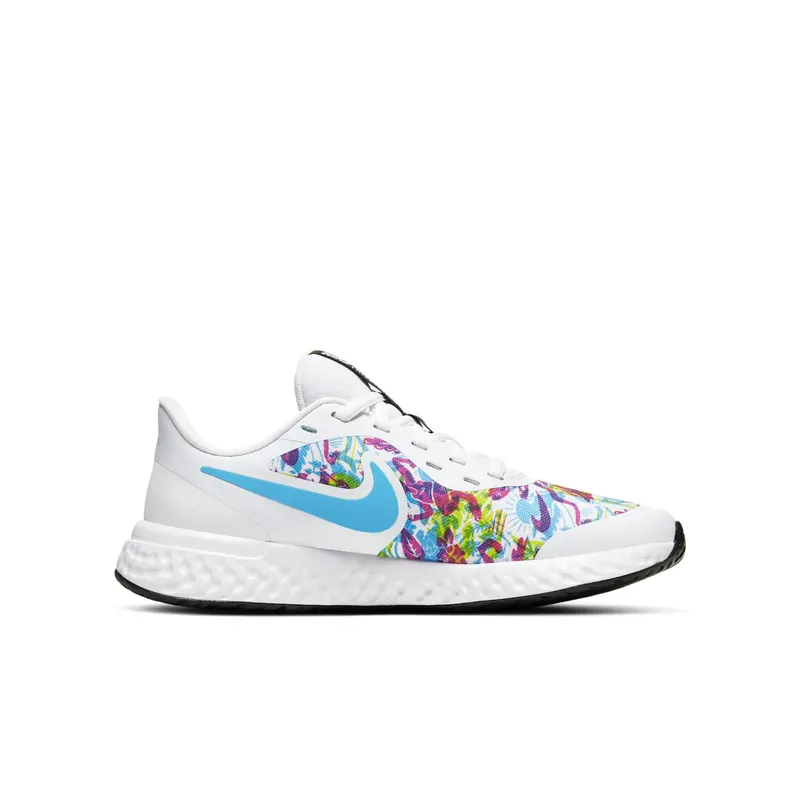 Nike Revolution 5 Fable White (GS) White/Fire Pink/Blue Fury (CJ2092-100)