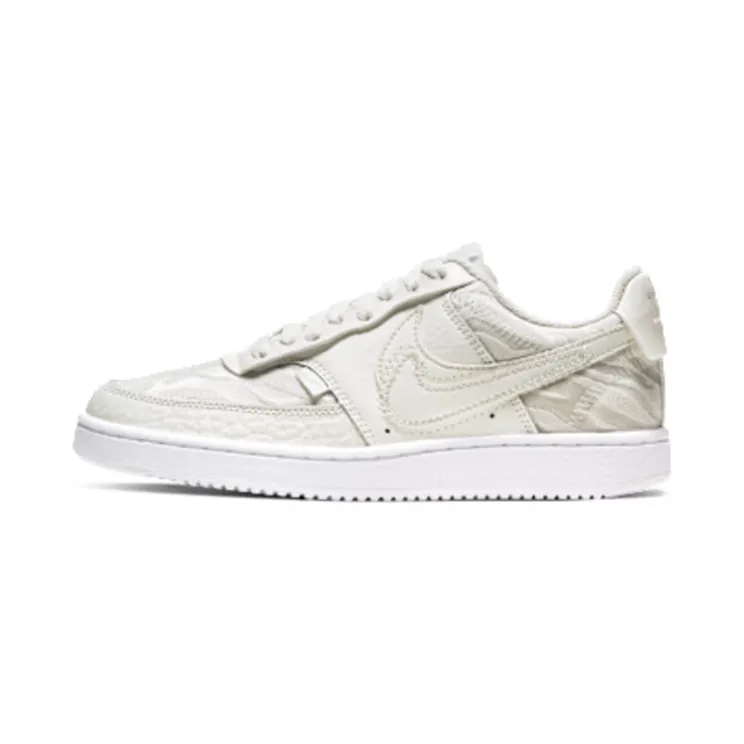 Nike Court Vision Low Premium ‘Stacked Swoosh – Sail’ “Sail / White / Aura” (CI7599-100)