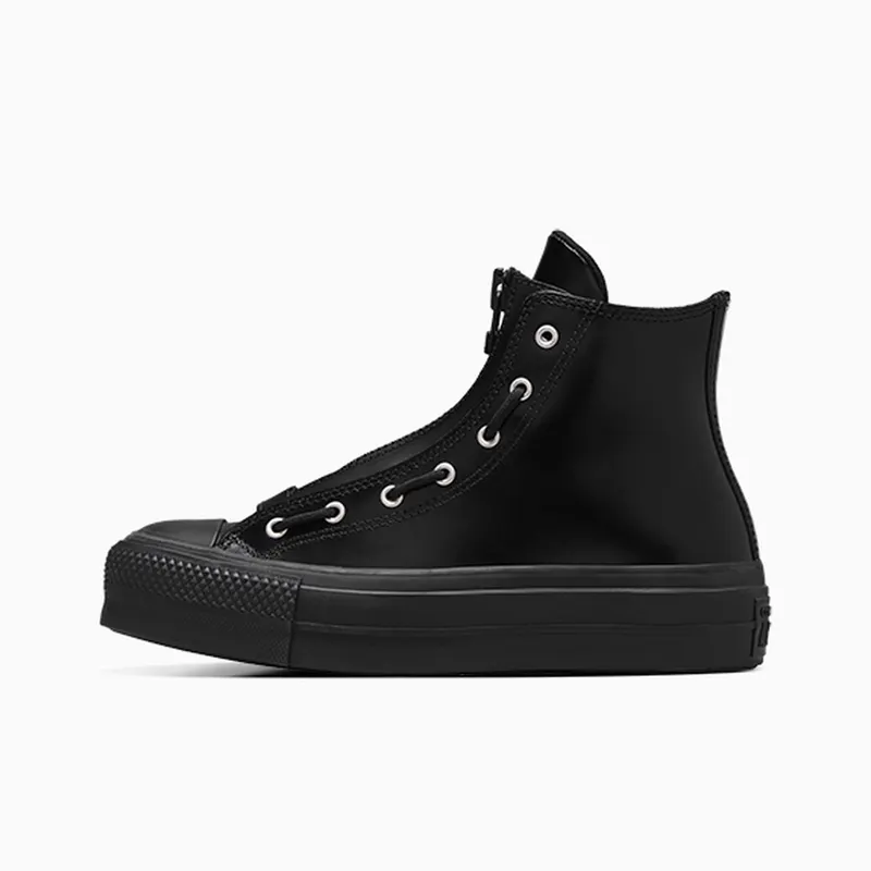Converse Chuck Taylor All Star Lift Platform Leather Black/Total Eclipse/Black (A12476C)