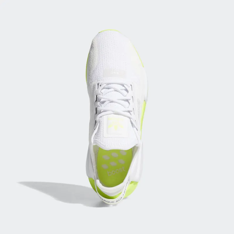 adidas NMD_R1 V2 Cloud White Neon Cloud White/Cloud White/Core Black (FX3903)