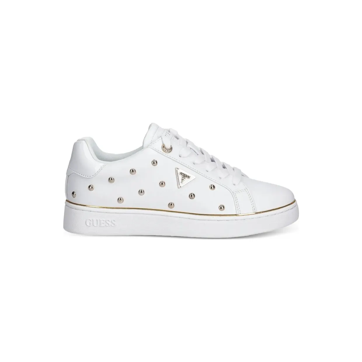 Guess Usa Bonitah met logo van studs “White” (FLPBONELE12)