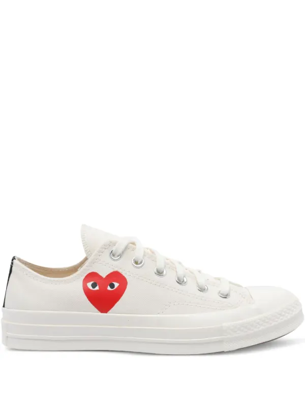 Comme Des Garçons Play x Converse Chuck Taylor mit Herzdetail – White (P1K1282)