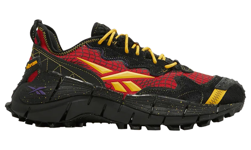 Reebok Classics Black & Red A$AP Nast Edition Zig Kinetica II Edge Sneakers (GY5805)
