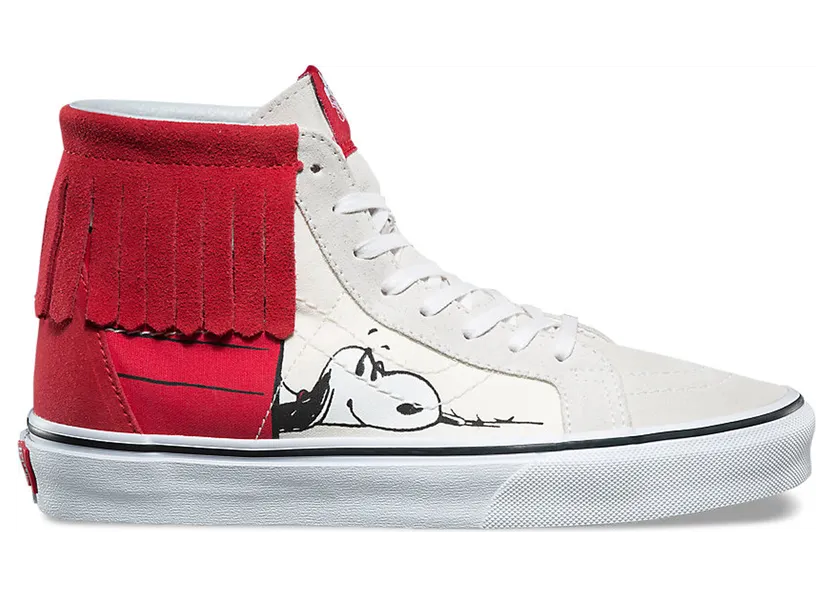 Vans Peanuts x Sk8-Hi Moc ‘Dog House’ Bone/Red/White (VN0A344LOQT)
