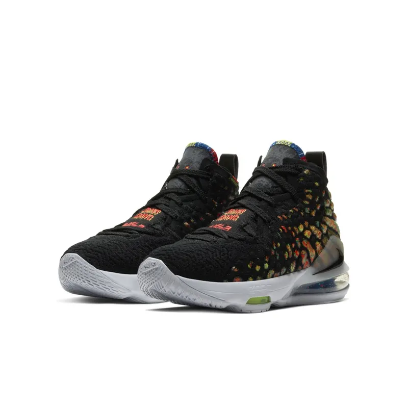 Nike LeBron 17 James Gang (GS) Black/Black-Multi-Color (BQ5594-005)