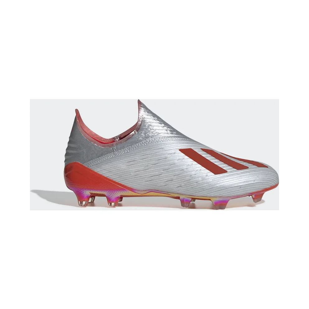 adidas X 19+ Firm Ground Cleat Silver Metallic Hi Res Red (F35322)