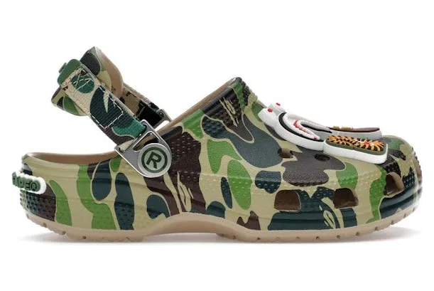 Crocs Classic Clog A Bathing Ape ABC Camo Green (210285-212)