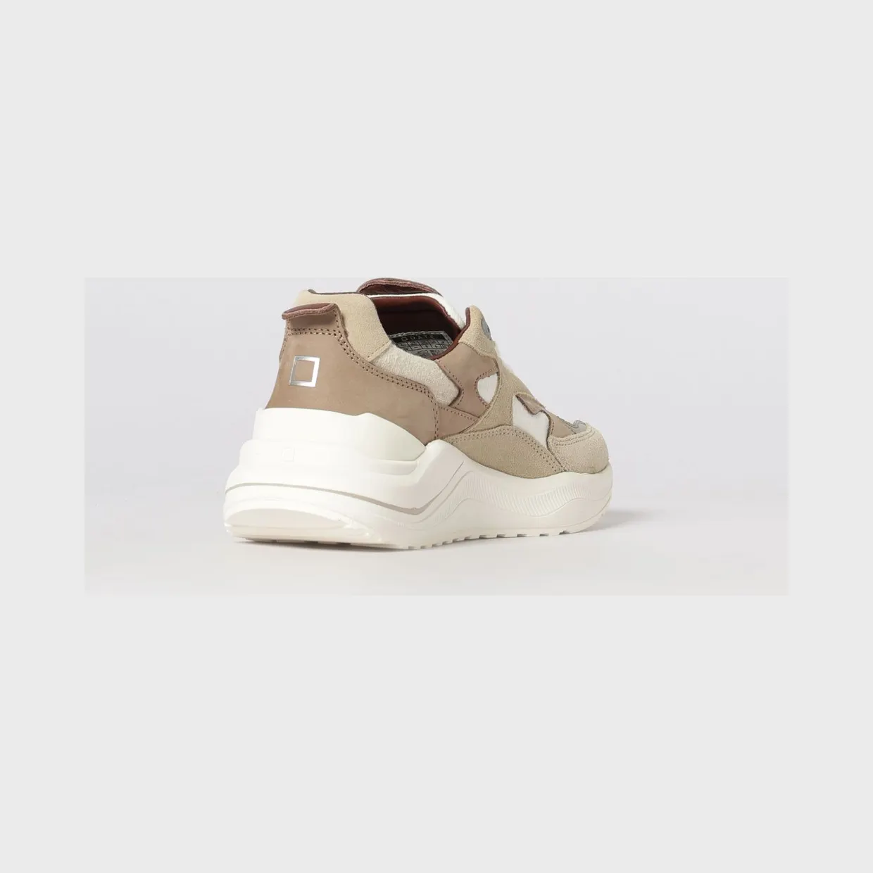 D.A.T.E D. A.T. E. Suede and Linen Fuga Sneakers Yellow Cream (W441FGLIHB) (2)