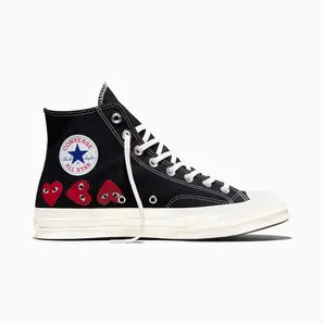 Converse X Comme Des Garcons Play Chuck 70 Multi Heart Black High Risk Red Egret (A08147C)