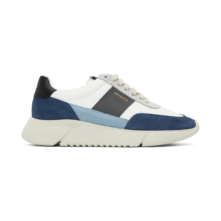 Axel Arigato White & Blue Genesis Vintage Sneakers (27574)