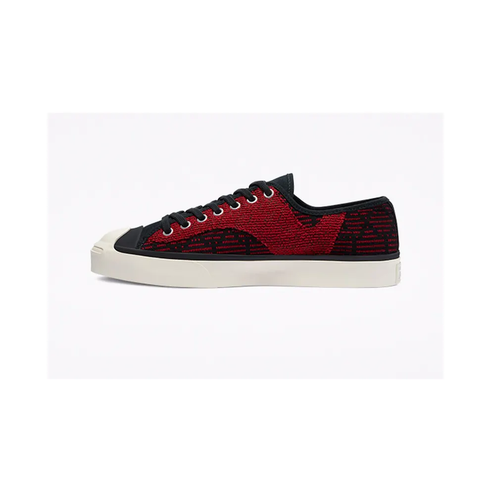 Converse Patchwork Jack Purcell Rally Low Top Black/tomato Puree/white (170473C)
