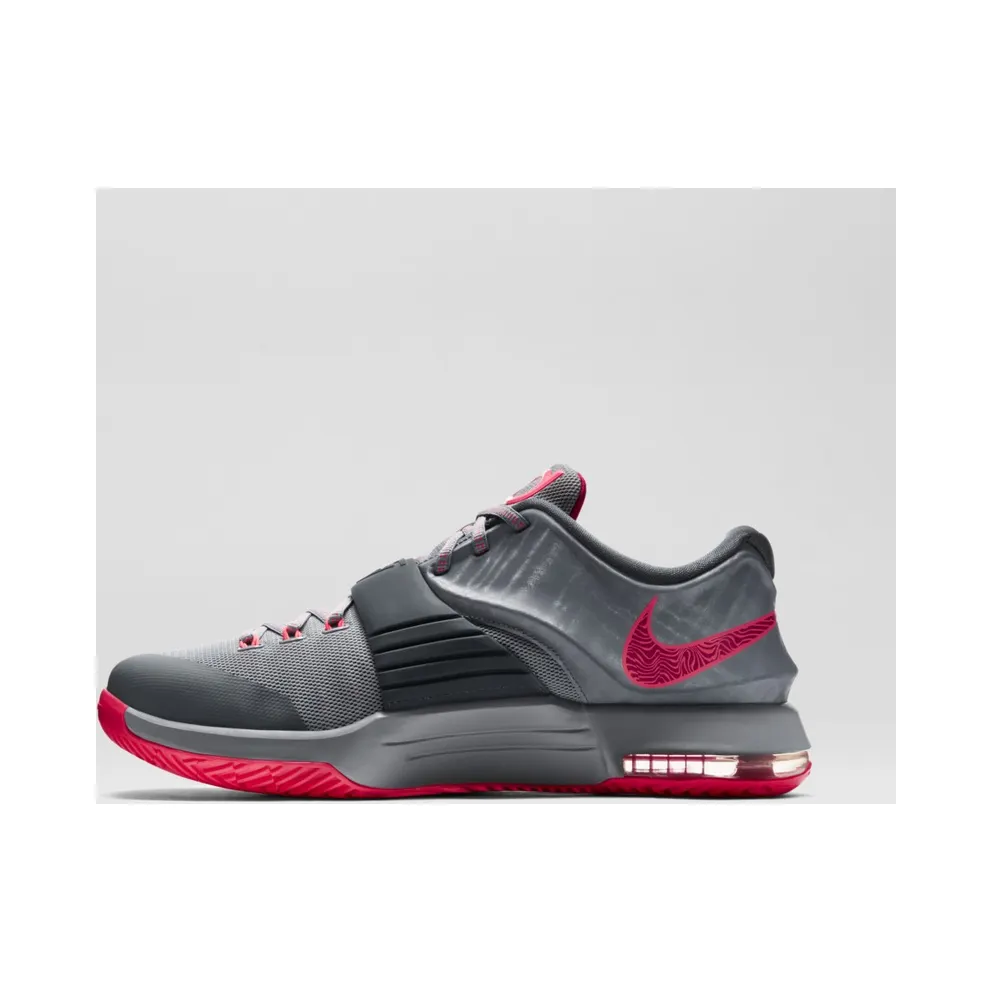 Nike KD 7 Calm Before the Storm Grey/Hyper Punch/Light Magnet Grey (653996-060)