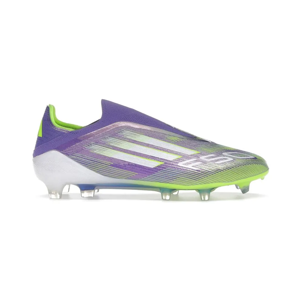 adidas F50 Elite Laceless Firm Ground Boots “Purple Rush / Cloud White / Lucid Lemon” (JH7628)