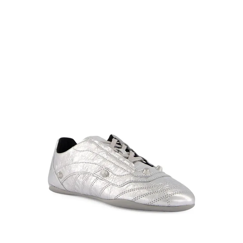 Balenciaga City Metallic Studded “Silver” (856693 WZCYL 8800)