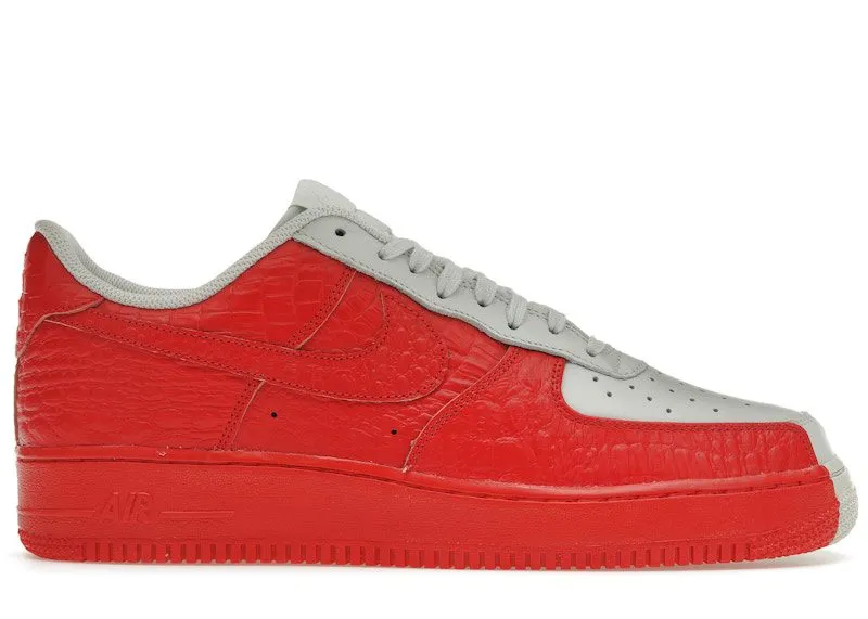 Nike Air Force 1 Low Split Grey Red Barely Grey/Habanero Red (905345-005)