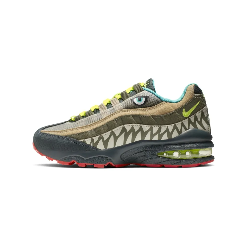 Nike Air Max 95 Monster (GS) Outdoor Green/Cyber-Parachute Beige-Light Orewood Brown-Hyper Jade-Medium Olive (CI9943-300)