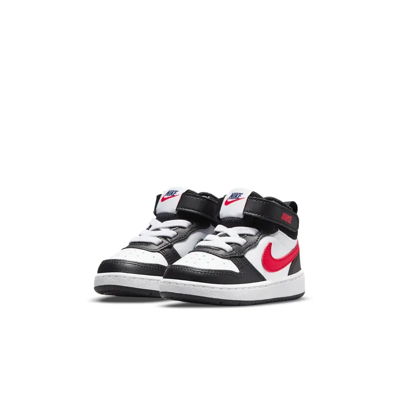 Nike Court Borough Mid 2 White Black University Red (DO5894-161)