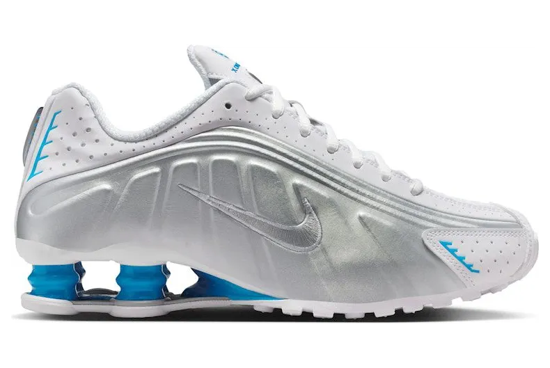 Nike Shox R4 White Blue Hero Silver (AR3565-105)