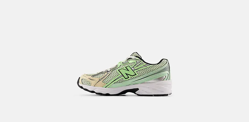 New Balance 740 Bungee Lace Mint Flash Ash Wood Lab Green (PZ740YC)