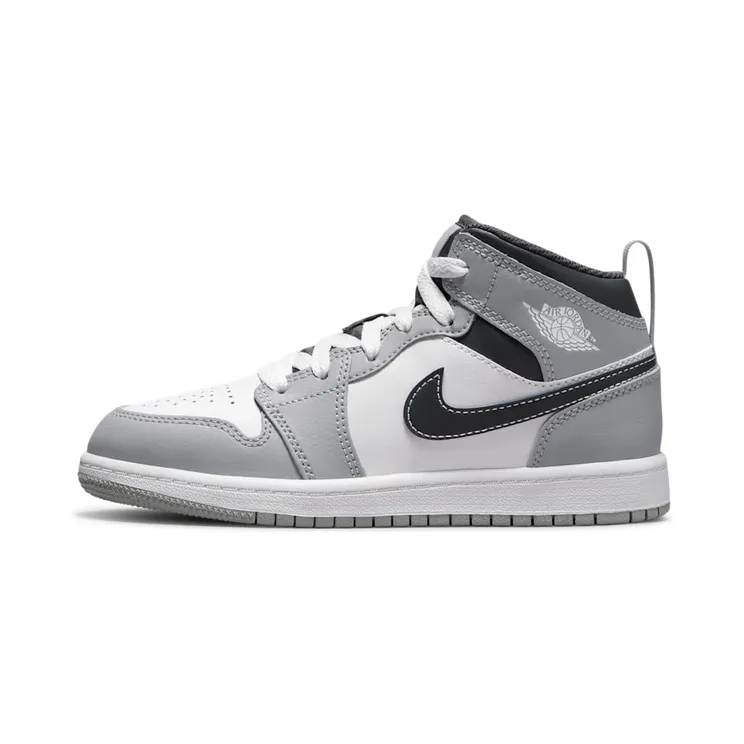 Air Jordan 1 Mid Light Smoke Grey (PS) “Light Smoke Grey / Anthracite / White” (640734-078)