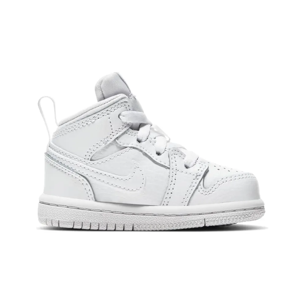 Jordan 1 Mid Triple White (TD) White/White/White (640735-126)