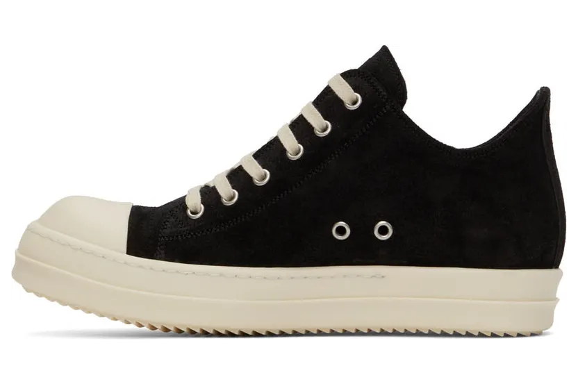 Rick Owens Gray Suede Sneakers (RU02B2891 LCC) (3)