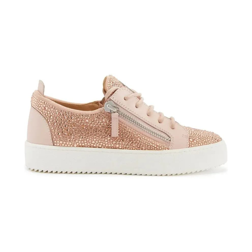 Giuseppe Zanotti Gail verfraaid with kristal – Pink (RS30012003)